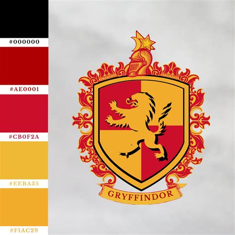 Gryffindor colors and crest